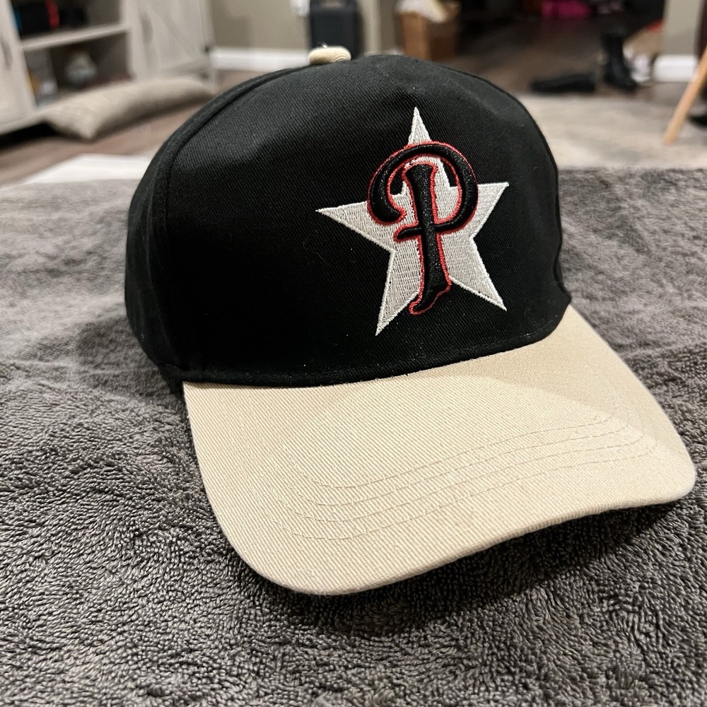 Black‎ SnapBack Baseball Cap "P" With Star And 7